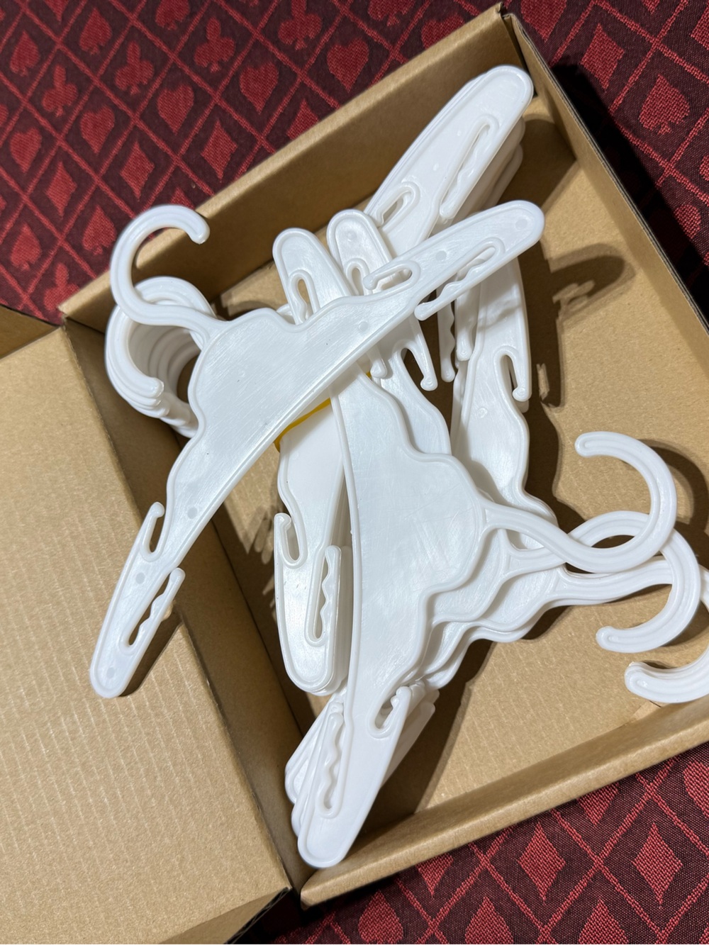 Amazon White Pet Clothing Hangers - Pack of Plastic Dog Apparel Hangers